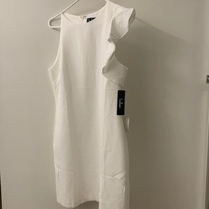 Lulu’s White Ruffle Dress